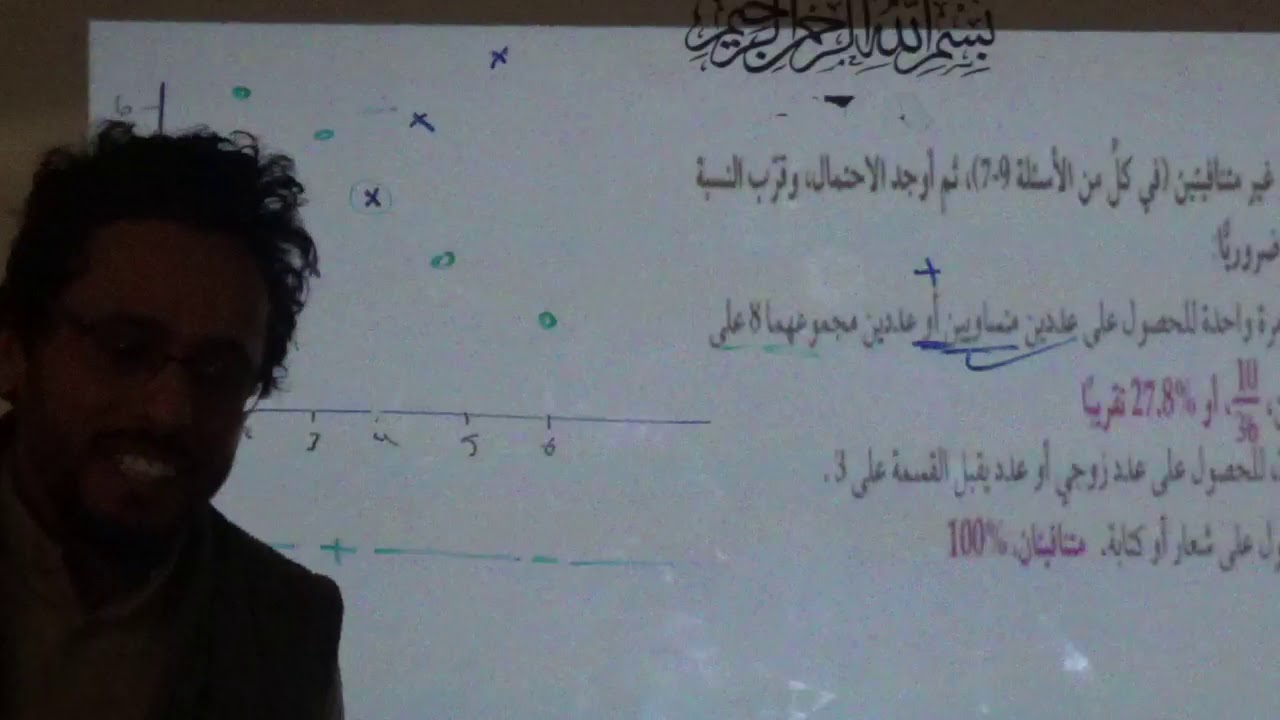 متنافية وغير متنافية رياضيات4