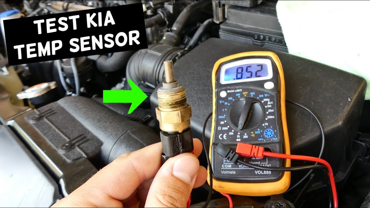 HOW TO TEST WATER COOLANT TEMPERATURE SENSOR ON KIA