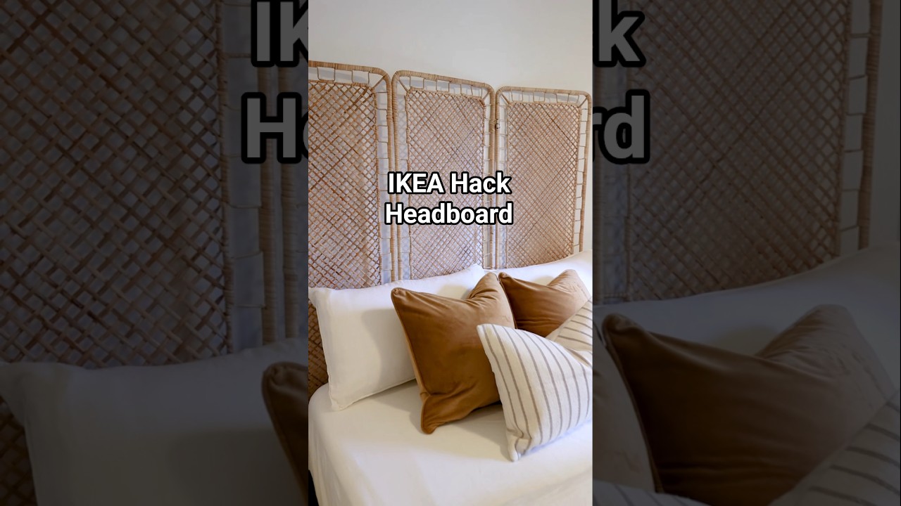 This bedroom had zero personality... until I did this. 😊#ikeahack #bedroommakeover