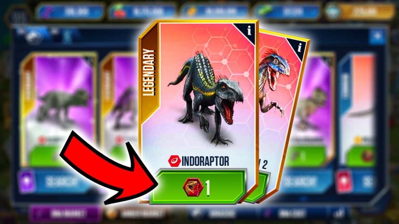 1 SDNA DINOS X HYBRIDS in JURASSIC WORLD THE GAME SOON?!!?!?