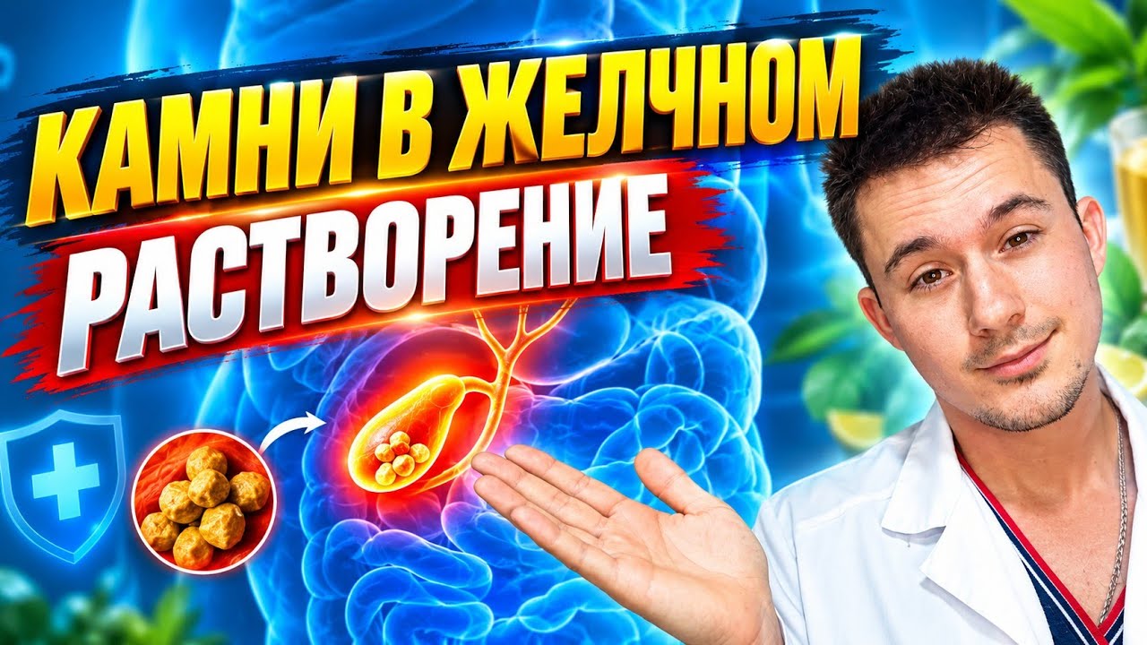 Желчекаменная болезнь. Растворение камней в желчном пузыре!