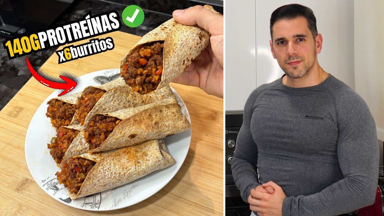BURRITOS PROTEICOS | CRUJIENTES Y PERFECTOS PARA GANAR MASA MUSCULAR