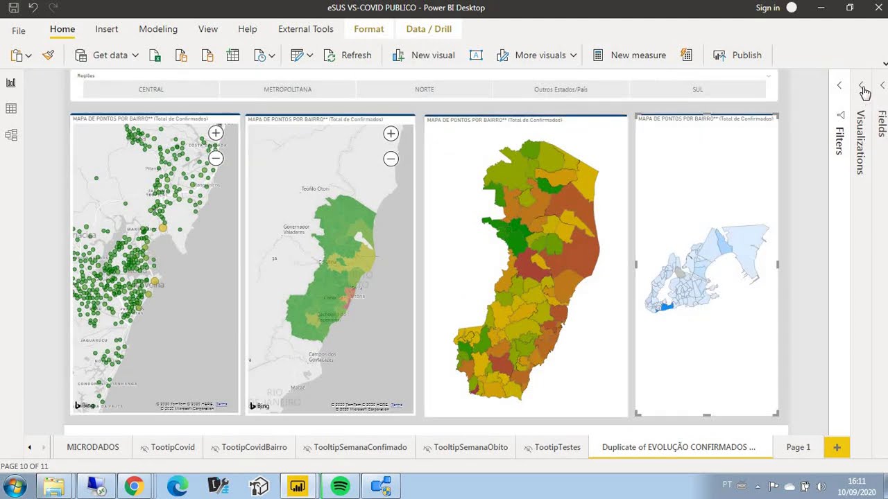 Power BI Map, Filled map, Shape map