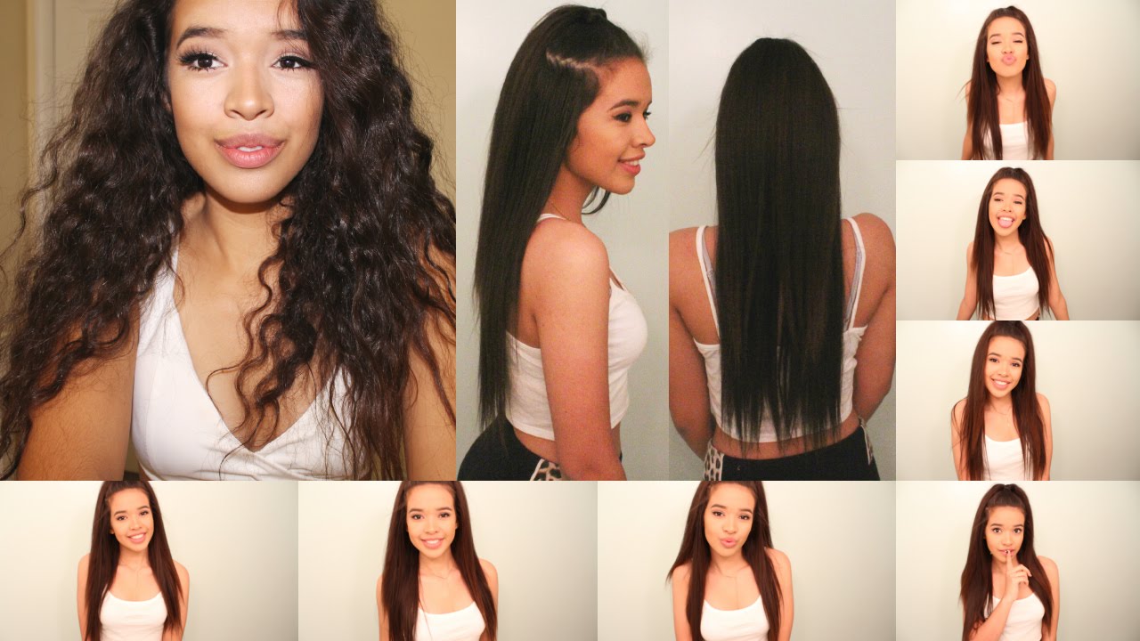 How I straighten my hair perfectly!! (Naturally curly thick hair)