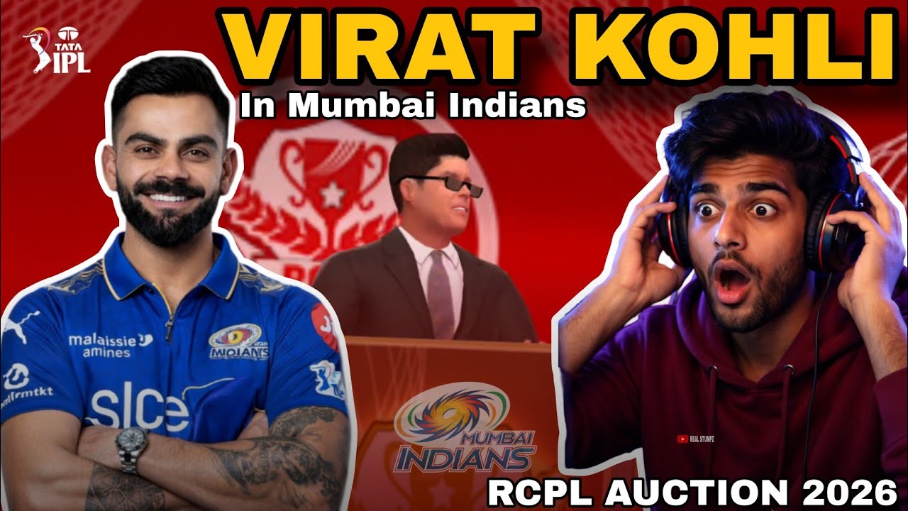 MI Buys Virat Kohli for Record Price 💰 RCPL Auction 2026 | Enhanced graphics | Rc | real Stumpz 