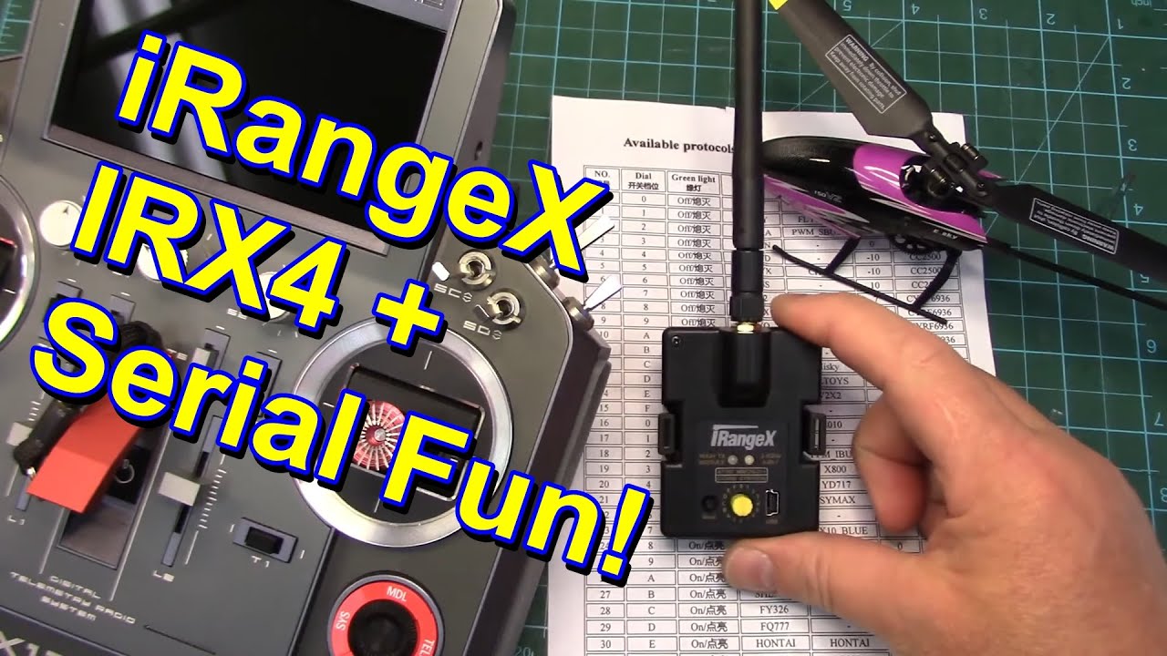 iRangeX IRX4+  Multi Protocol Module Serial Mode - OpenTX example.