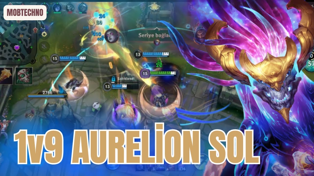 TAKIMIM BANA DÜŞMAN !!! AURELİON SOL' UN GÜCÜ 1V9 ATTIK - WİLD RİFT