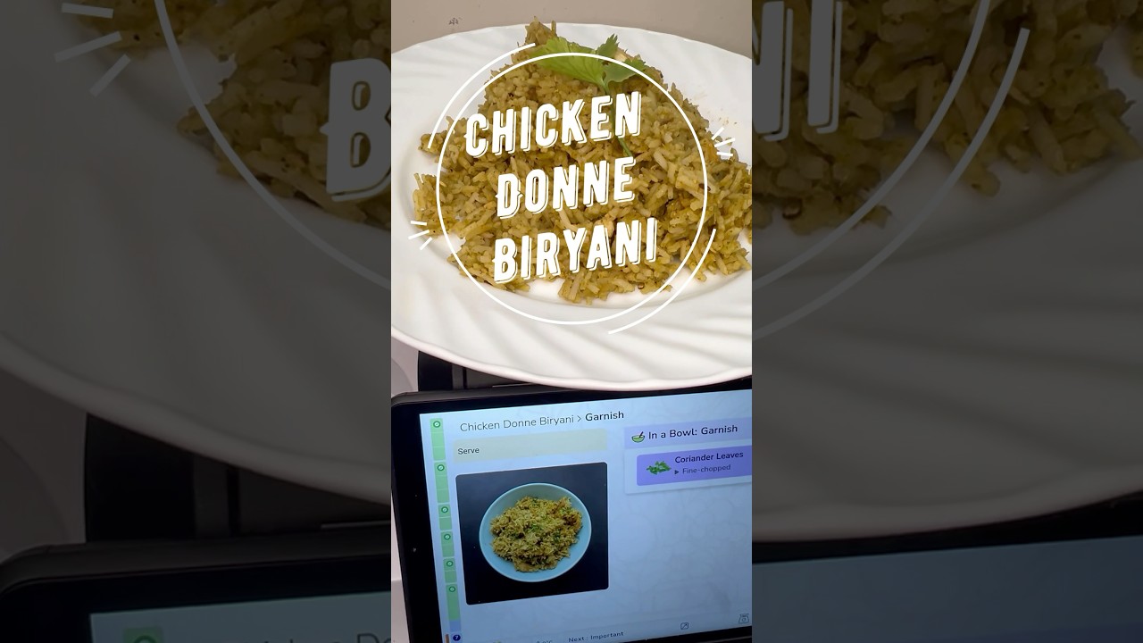 Upliance.ai whips up Chicken Donne Biryani 🍗 #AIcooking #UplianceAI #Biryani #kichenupliance