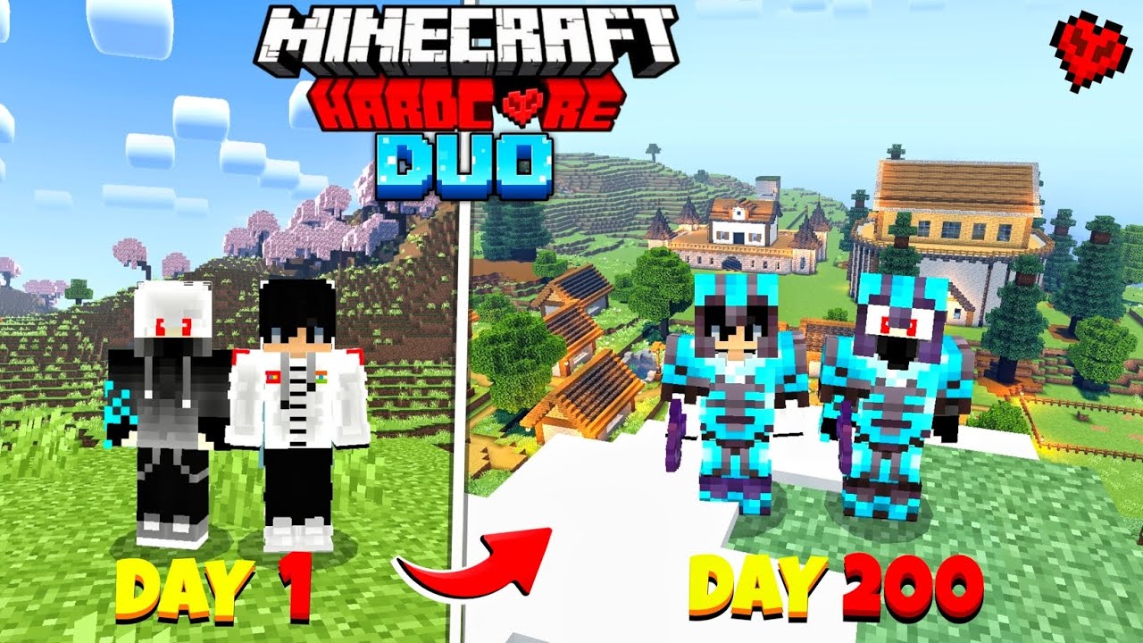 We Spend 200 DAYS In Minecraft Hardcore || Minecraft 100 Days Hindi.
