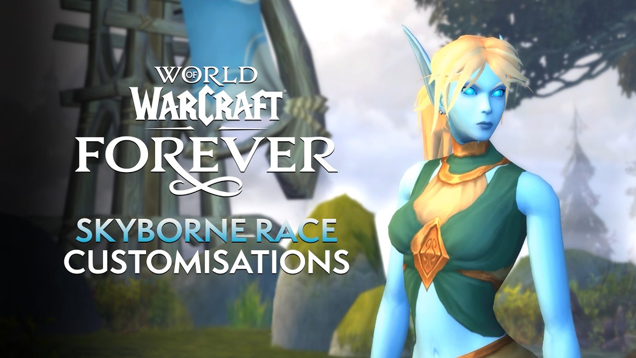 Варианты настройки расы Skyborn в World of Warcraft Forever