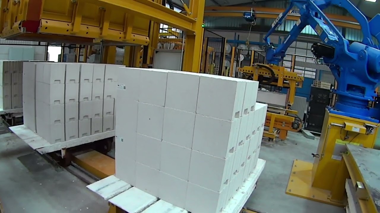 Automated Packaging Robot for Sand Lime Bricks – Calsitec by Aircrete