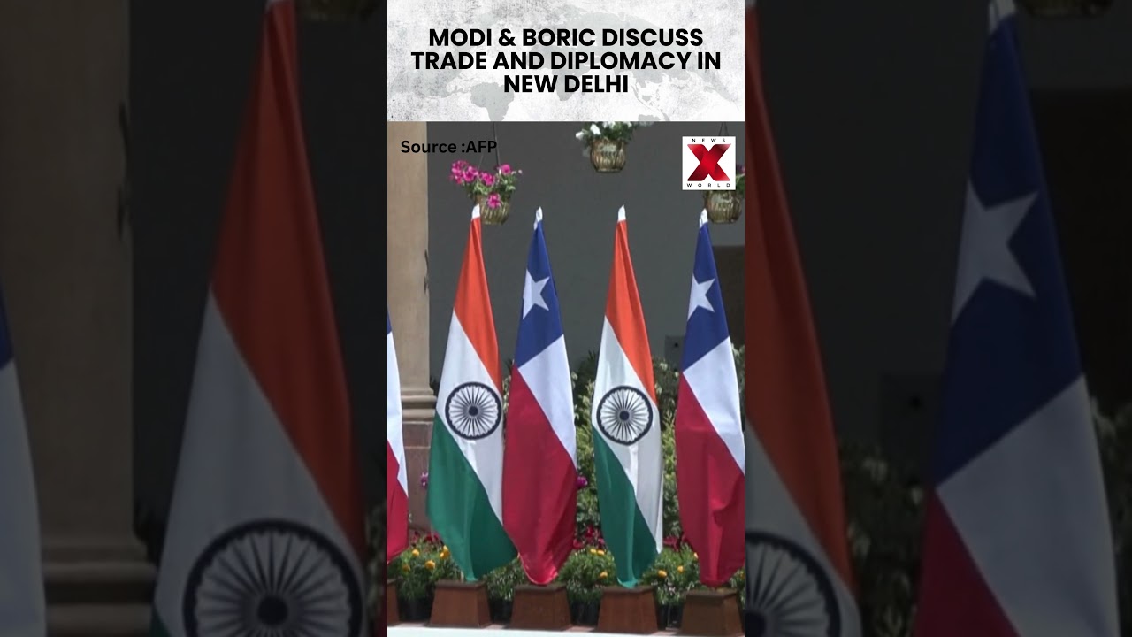 Indian PM Modi and Chilean President Boric Strengthen Ties in New Delhi  #modi #shorts | NewsX World