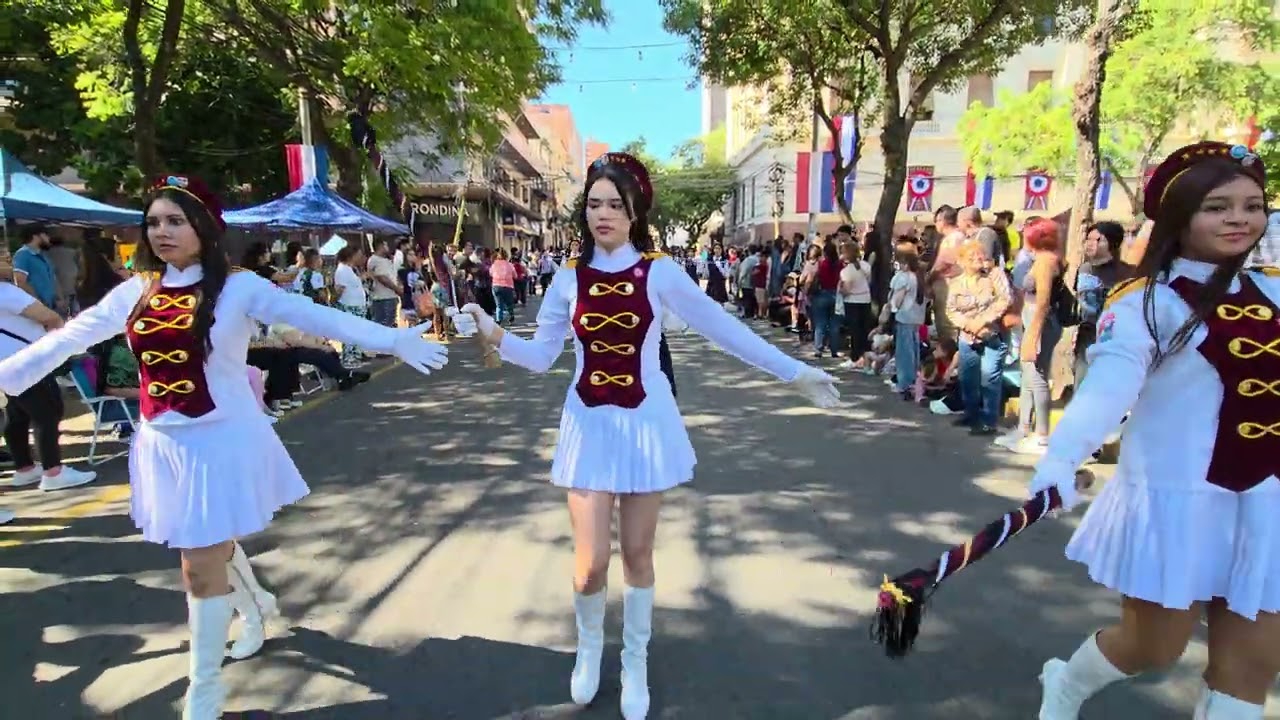 Bandalisa, Chiroleras y Abanderados CNNU 2025 en el 214 Aniversario del Paraguay 🇵🇾