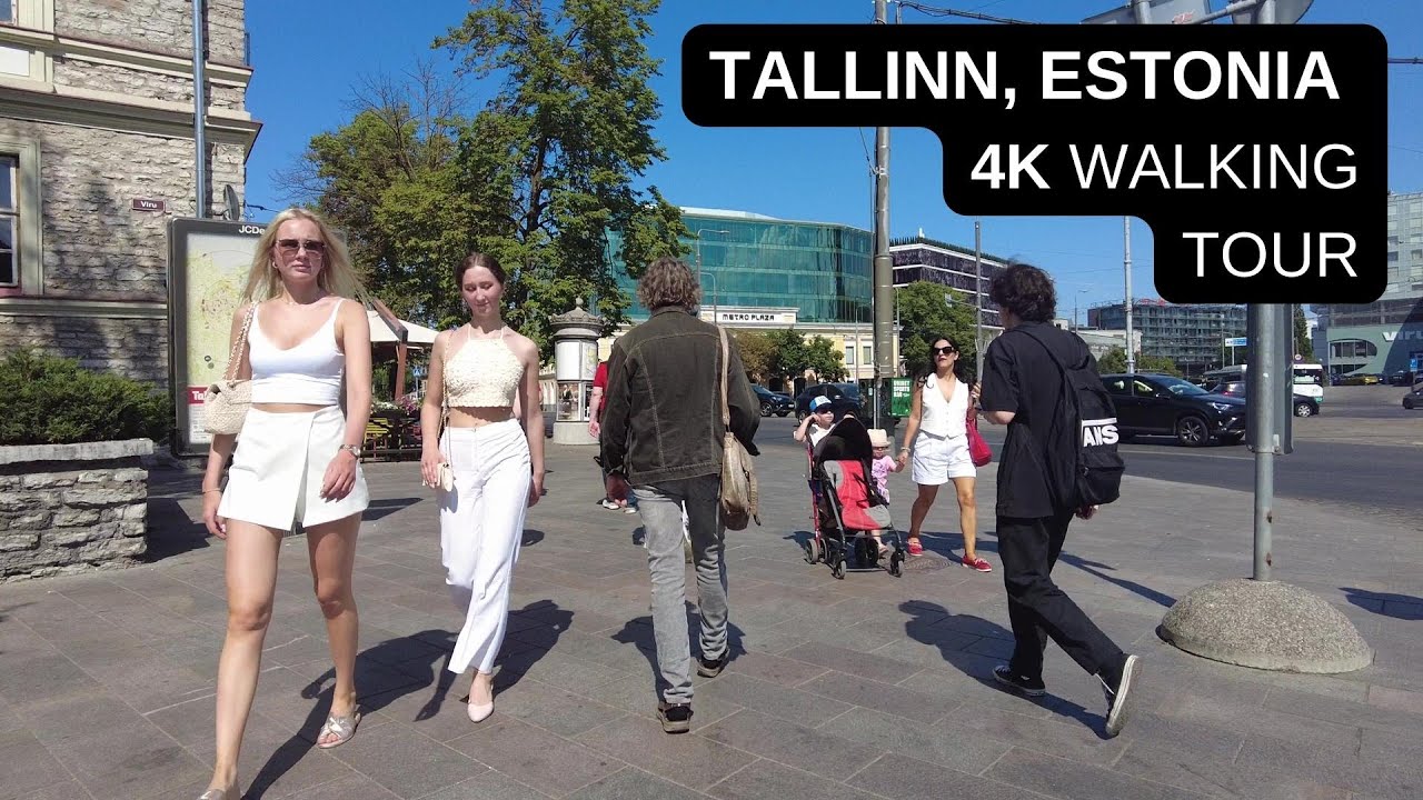City walks series - Tallinn, Estonia (4K walking tour)