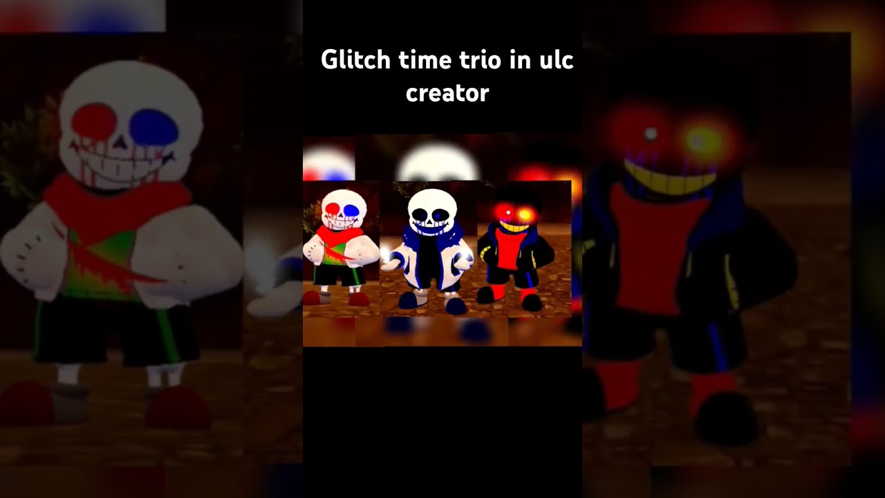 GLITCH TIME TRIO IS REAL NOW FOLKS ! #undertalelastcorridor #roblox #undertale #errorsans