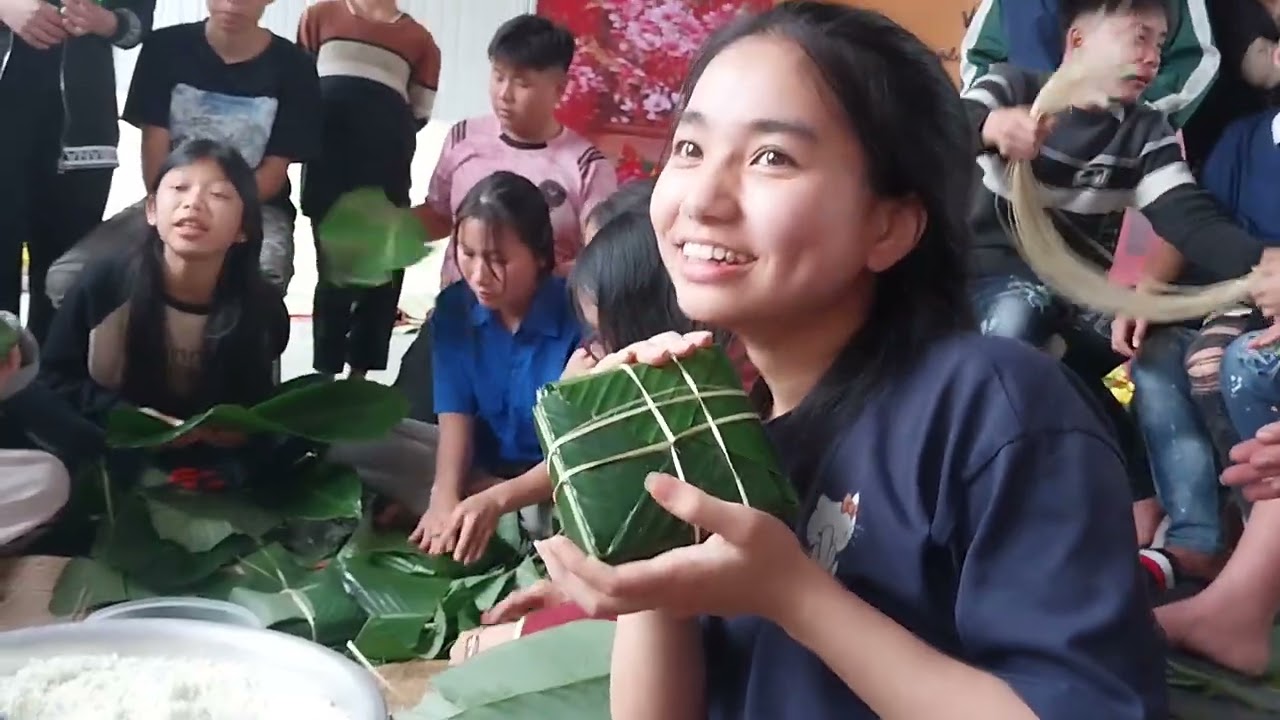 Thi gói bánh chưng - PTDTBT THCS Xuân Chinh 2026.