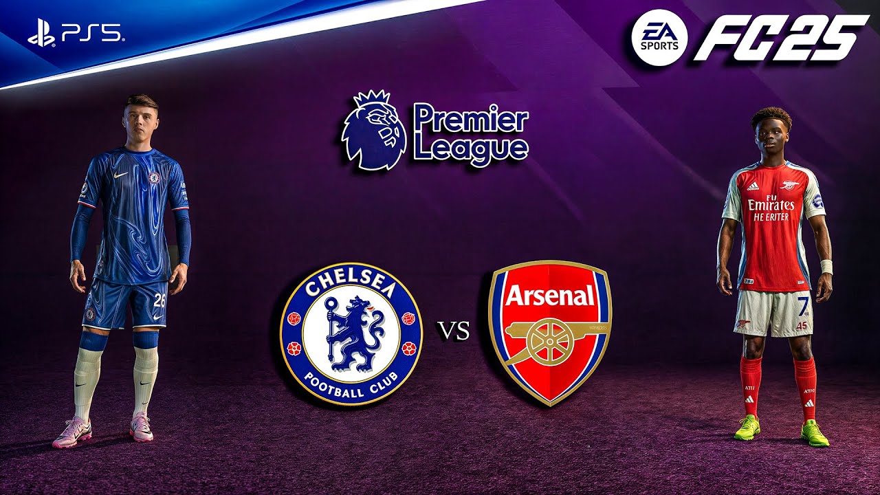 FC 25 - Chelsea vs. Arsenal Ft. Palmer, Saka, | Premier League 24/25 Full Match | PS5™ [4K60]