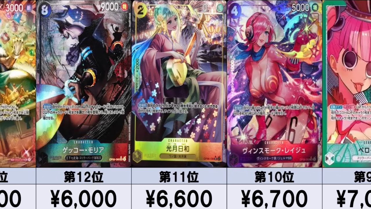 【ワンピースカード】【初動】双璧の覇者　相場ランキング SR以上