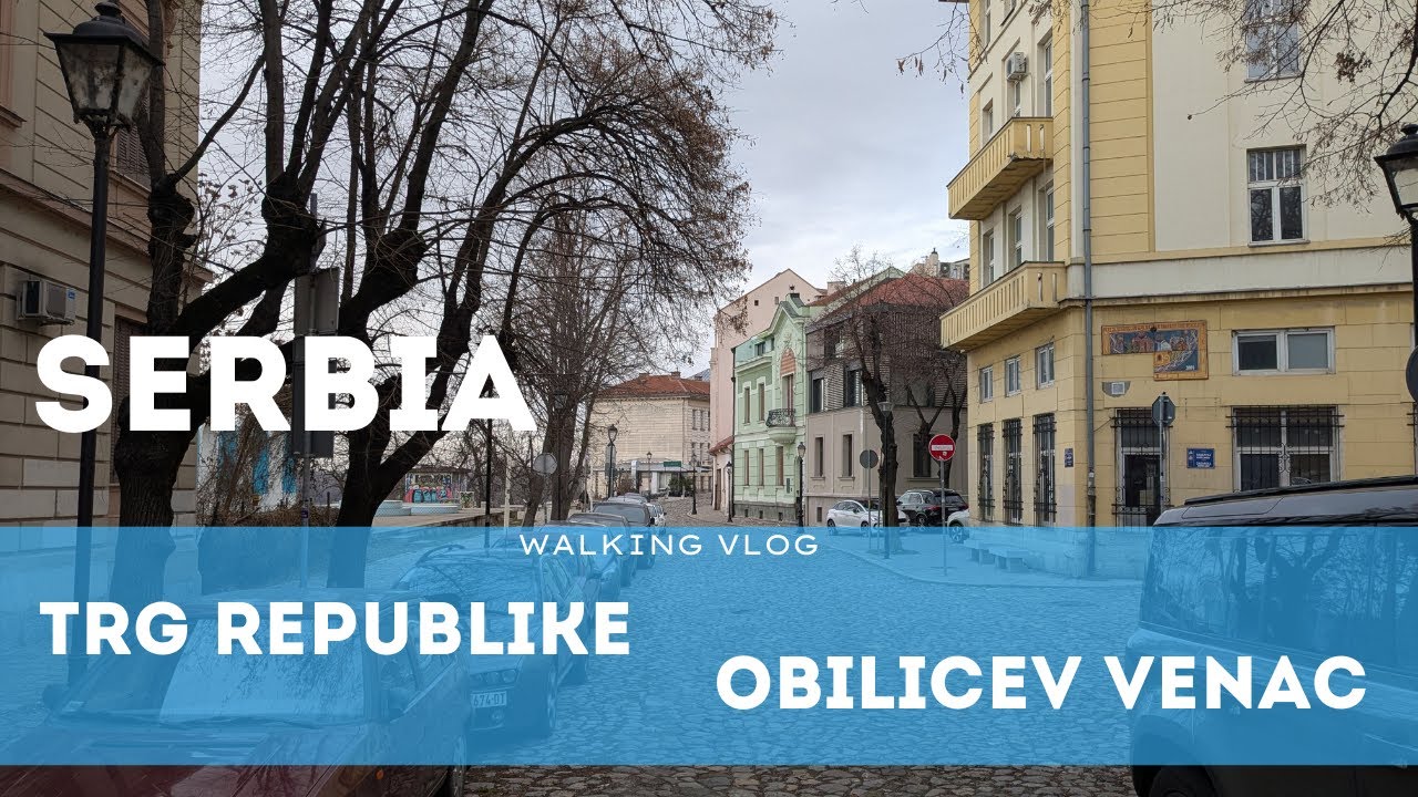 Walking tour of the old town - Belgrad, Serbia  -  January2026 - 4K Walking tour