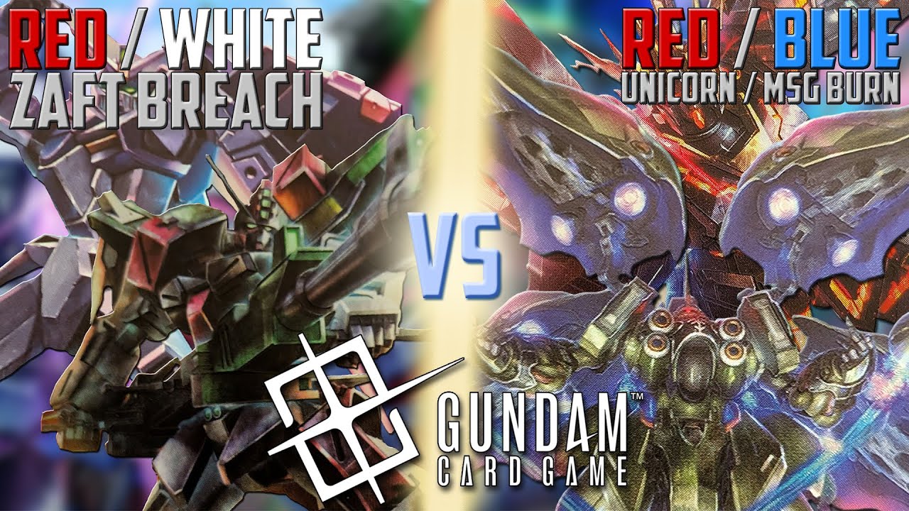 [Battle Series #3] Red White ZAFT Breach vs Blue Red Unicorn/Mobile Suit Burn | Gundam Card Game