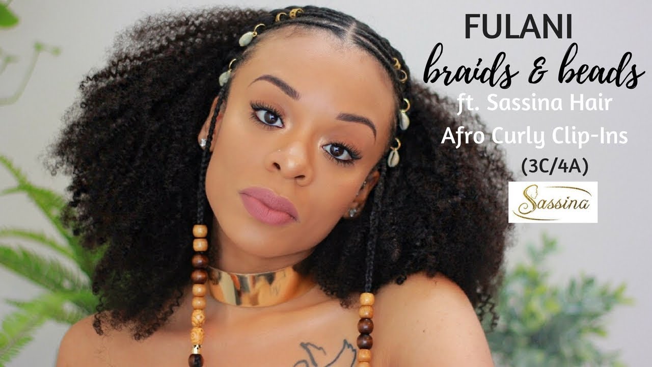 Fulani Braids & Beads | Afro Curly Clip-Ins | SASSINA HAIR
