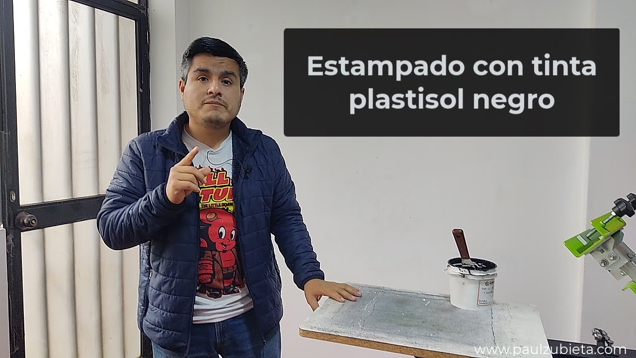 Serigrafía textil: Estampado con tinta plastisol negro /  TXP LC BLACK