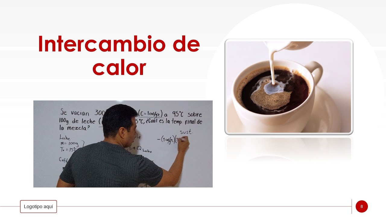 Intercambio de calor. Ejemplo resuelto.