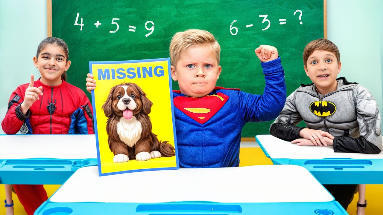 Roma und Oliver lernen an der SUPERHERO Schule