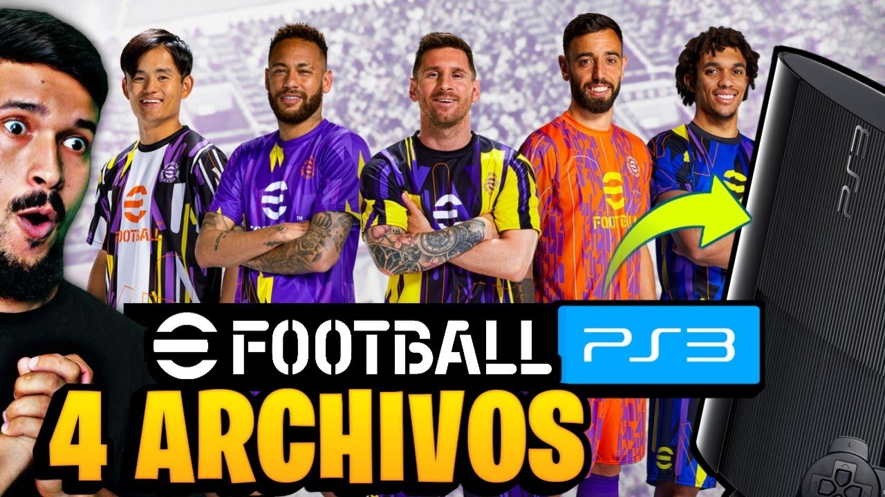 ✅NUEVO eFOOTBALL 2023 PS3 desde CERO | SOLO 4 ARCHIVOS🎁