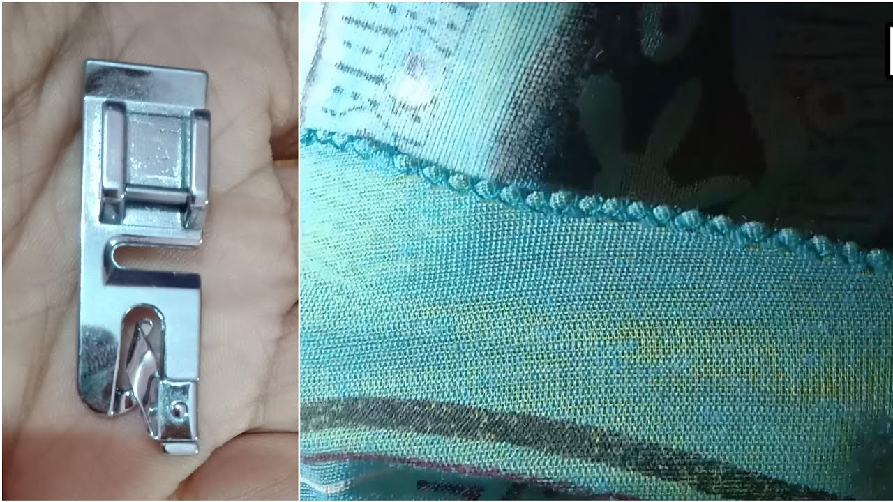 How to use Roller Hemming Pico foot | How to pico | Use of Picot foot in SINGER sewing machine