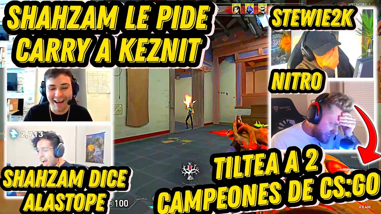 KEZNIT SE ENCUENTRA A G2 SHAHZAM EN RANKED Y NO PARAN DE REIR | LE PIDEN CARRY Y SU MOUSE A KEZNIT |