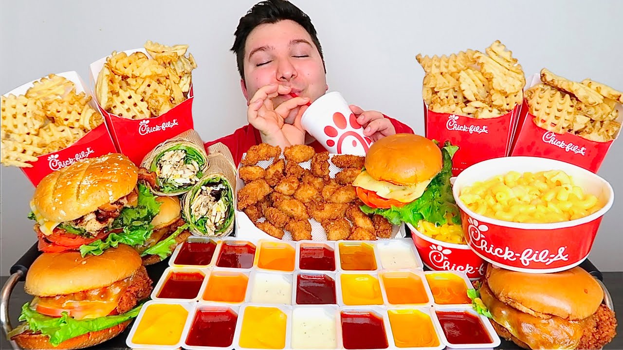 Massive Chick-Fil-A Feast • MUKBANG