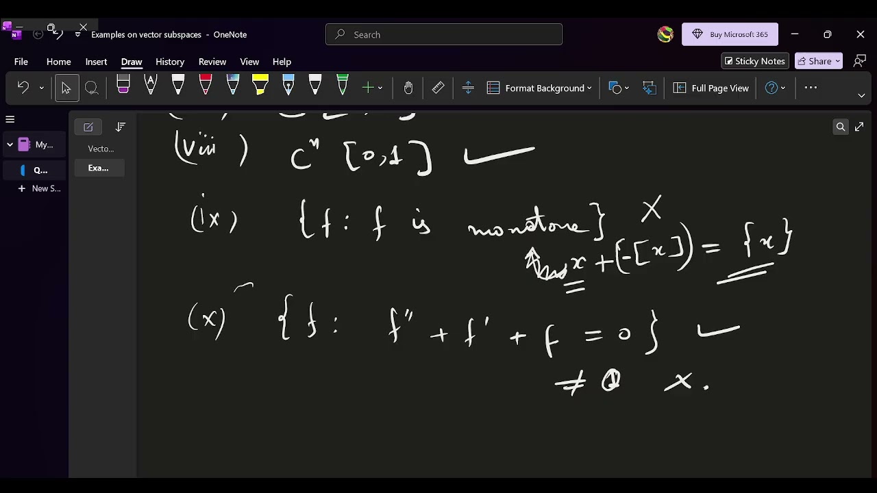Vector Subspaces|Examples| #maths #csirnet 