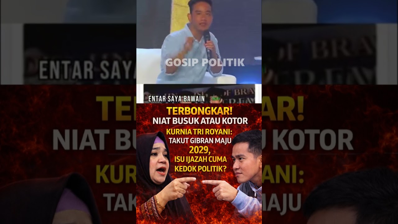 Terbongkar! Niat Busuk/Kotor Kurnia T Royani Takut Gibran Maju 2029, Isu Ijazah Cuma Kedok Politik?
