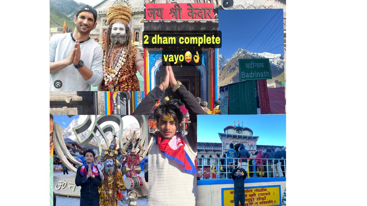Kedarnath Dham Darshan rw Badrinath Dham Darshan Gariyo