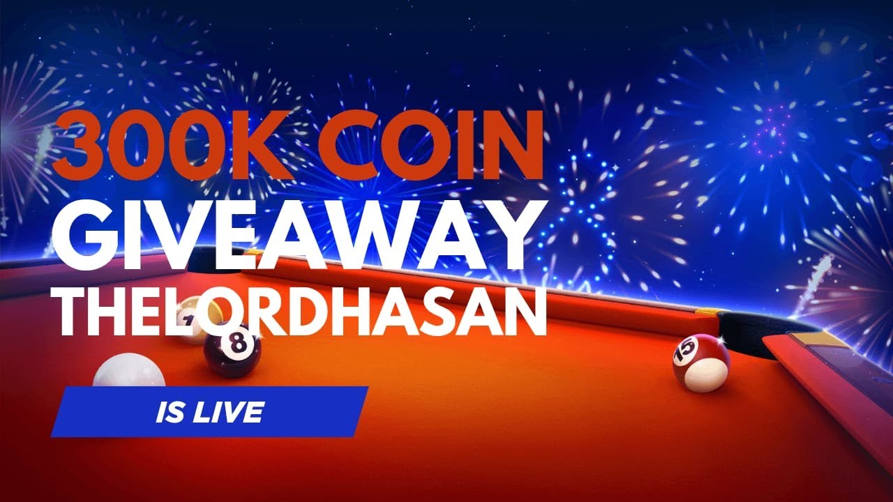 300k Coin Giveaway & Try To Club League Top💪 | #thelordhasanyt  | #8BallPool