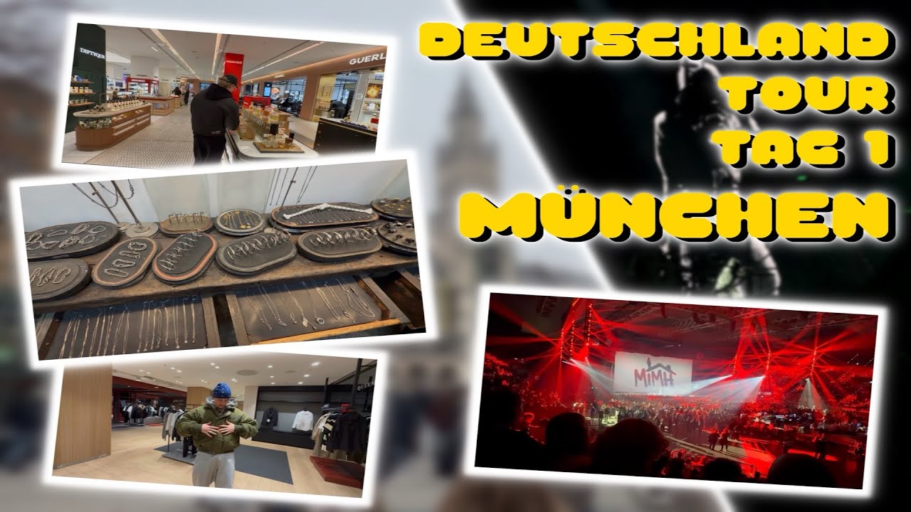 DEUTSCHLAND TOUR TAG 1🇩🇪| Shopping Vlog & Reezy Konzert