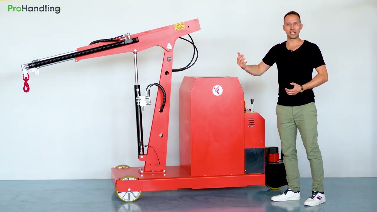 🏗️ Elektrischer Gegengewichtskran 1000 kg 🏗️ - ProHandling