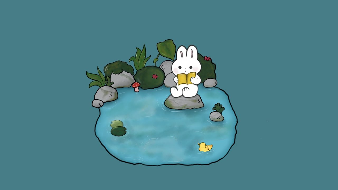 Lofi Bunny by the Lake 🌊🐰 | Chill Beats for Study, Relax & Sleep