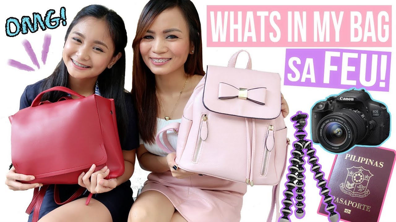 WHAT'S IN MY BAG feat. Lou Sanchez | Student Vlogger Bag ❤