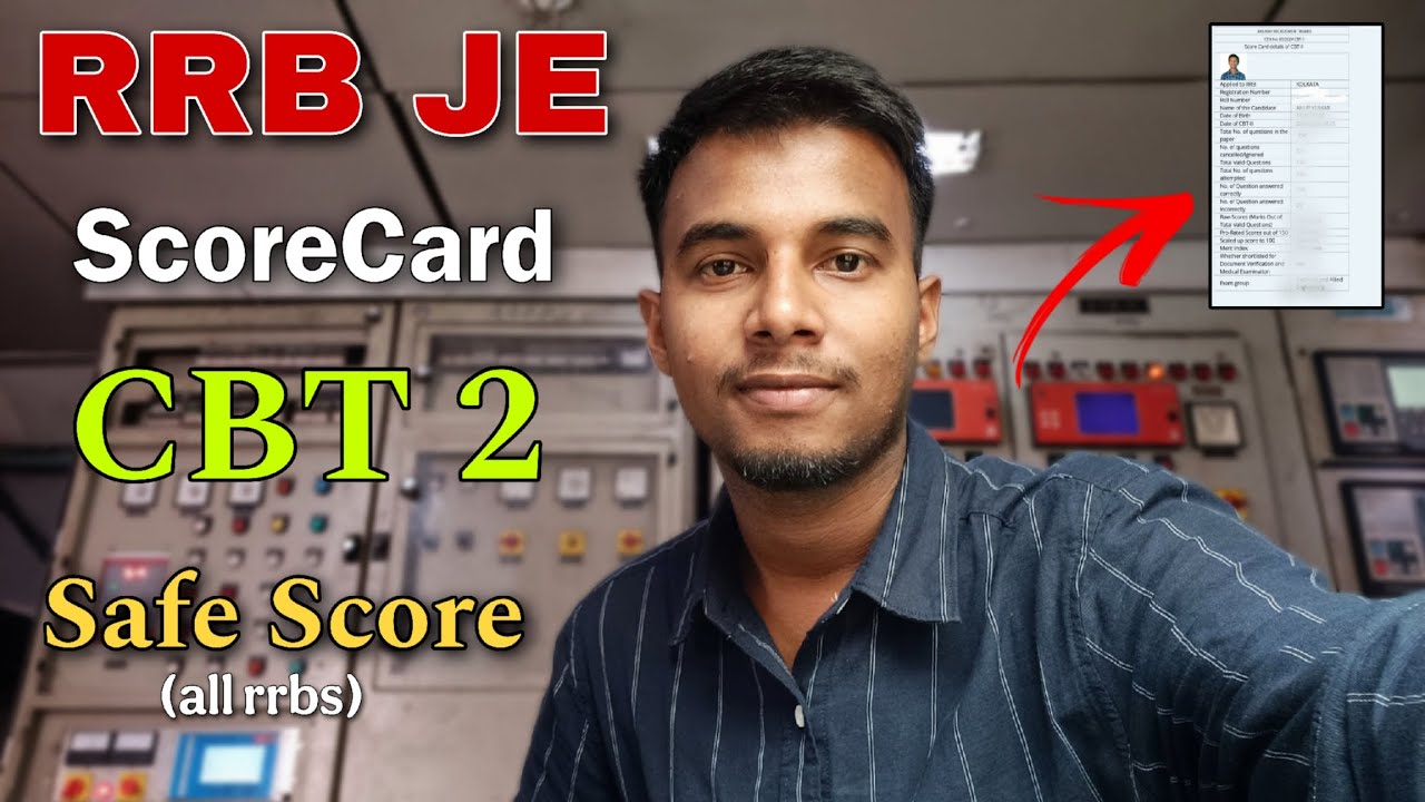 RRB JE CBT 2 Score Card Analysis | Safe Marks for Selection