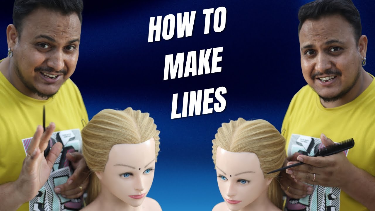How to make lines in wedding hairstyle / create pulling technique easily on hairstyle 