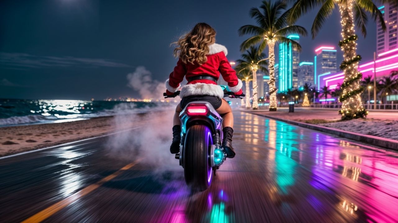 Neon Christmas Drive // Best 80s Synthwave Holiday Mix | Retrowave Journey