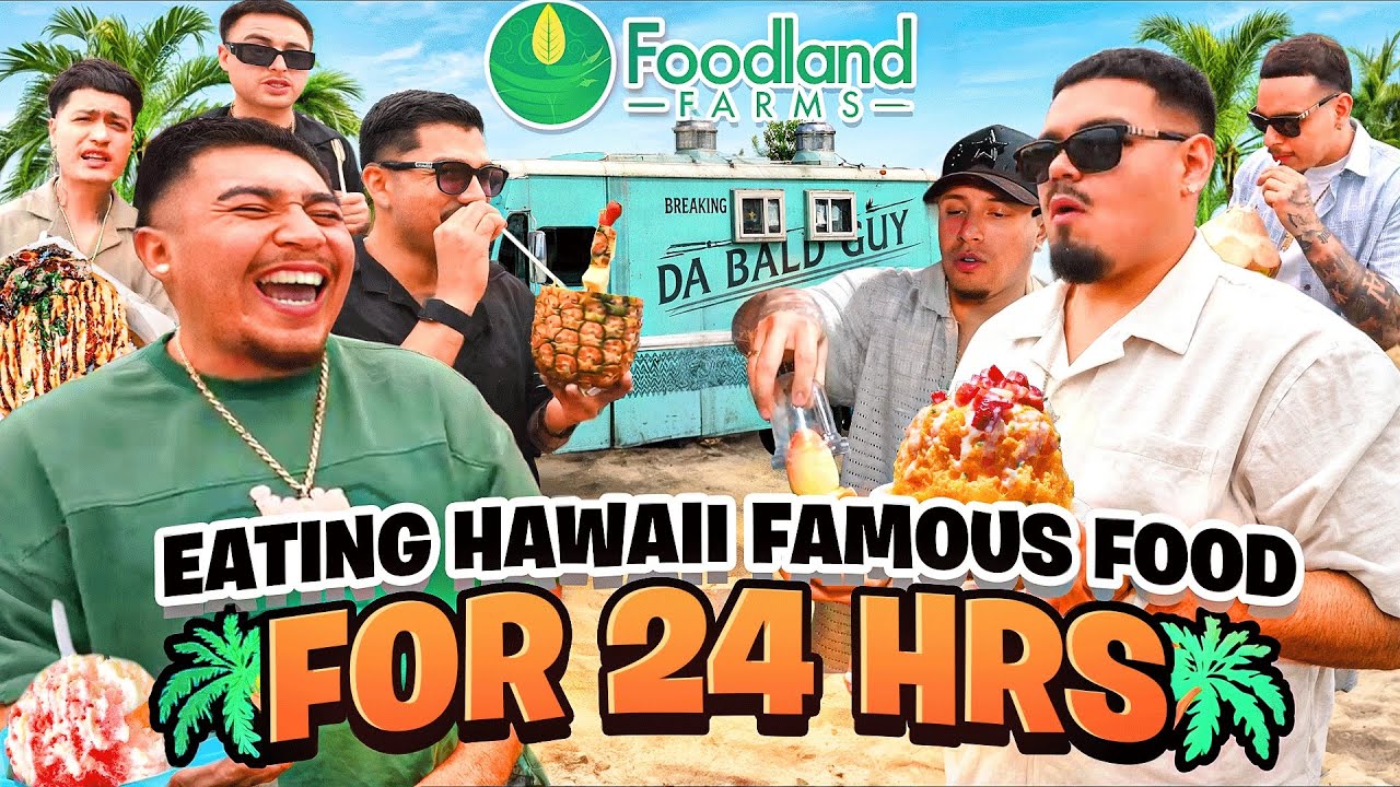 EATING HAWAII’S FAMOUS FOODS FOR 24 HOURS !! 