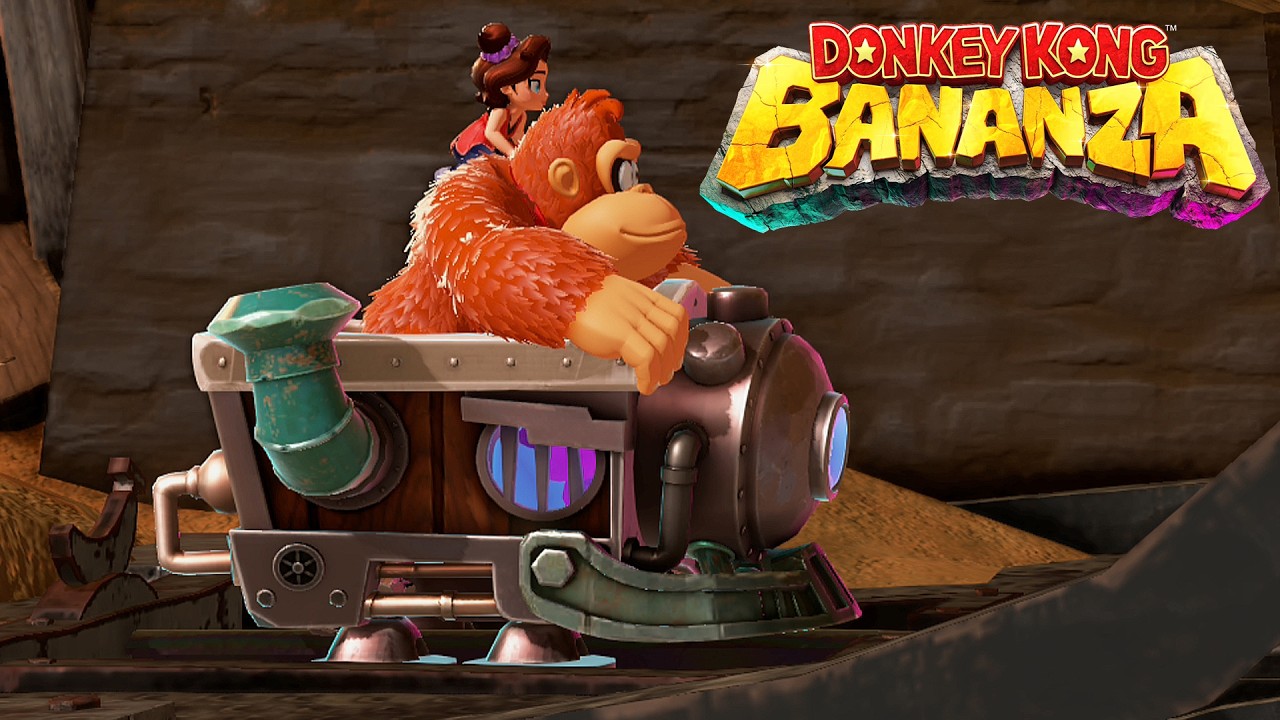 Donkey Kong Bananza - Mine-Cart Country Level 100% (4K)