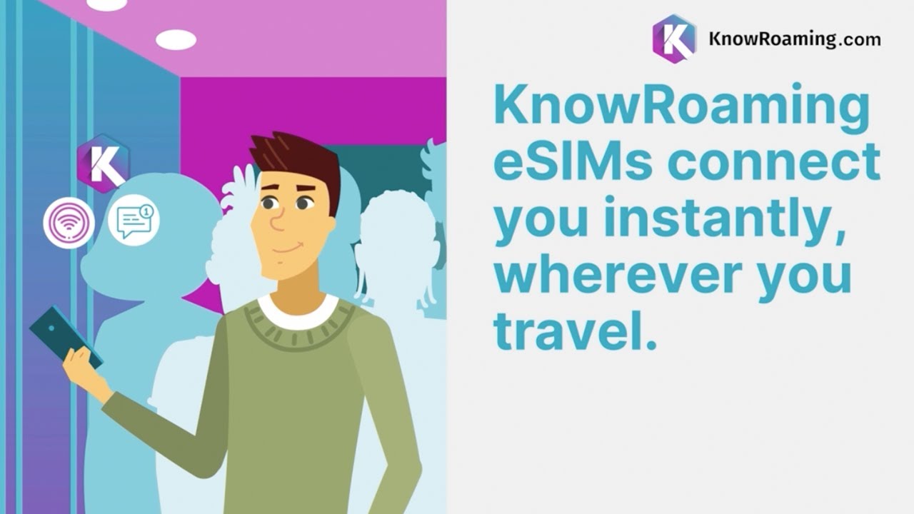 Stay connected wherever you travel with a KnowRoaming eSIM.