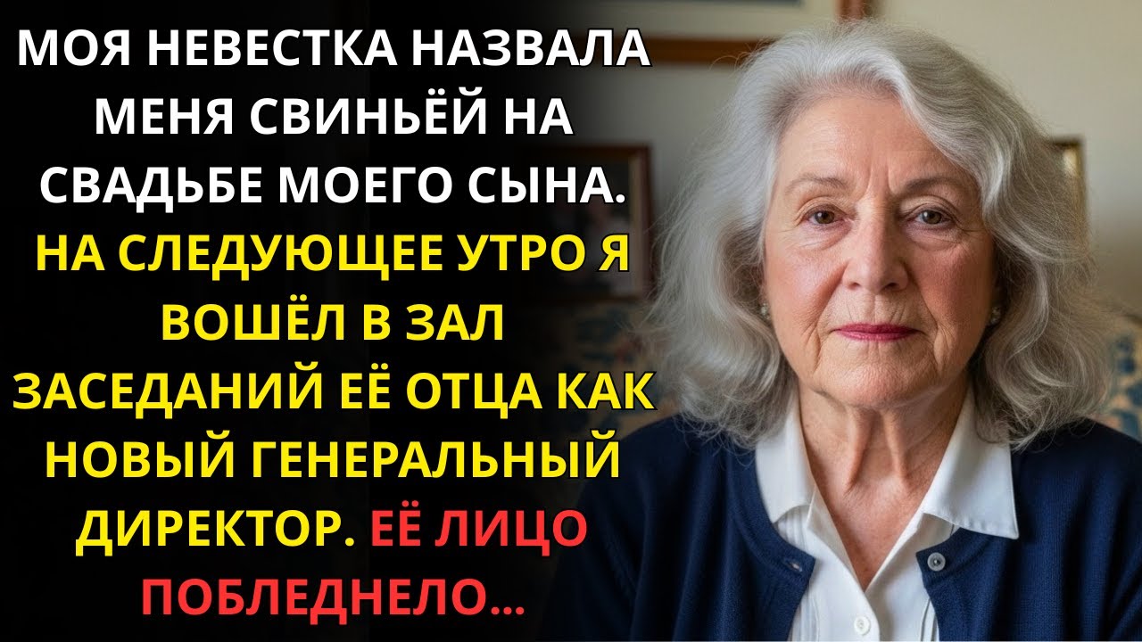 Невестка назвала меня свиньёй на свадьбе сына — и узнала, что я новый CEO её отца
