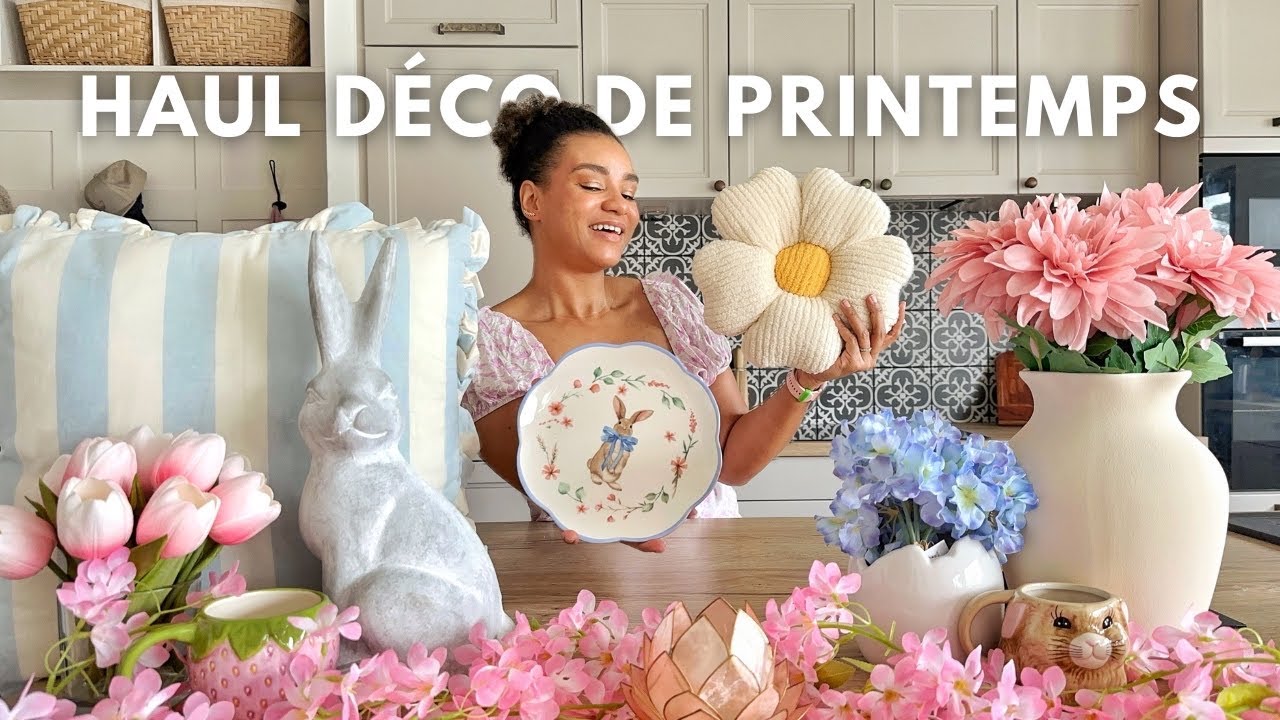 HAUL | Achats déco de Printemps et de Pâques : des fleurs, des petits lapins et quelques astuces