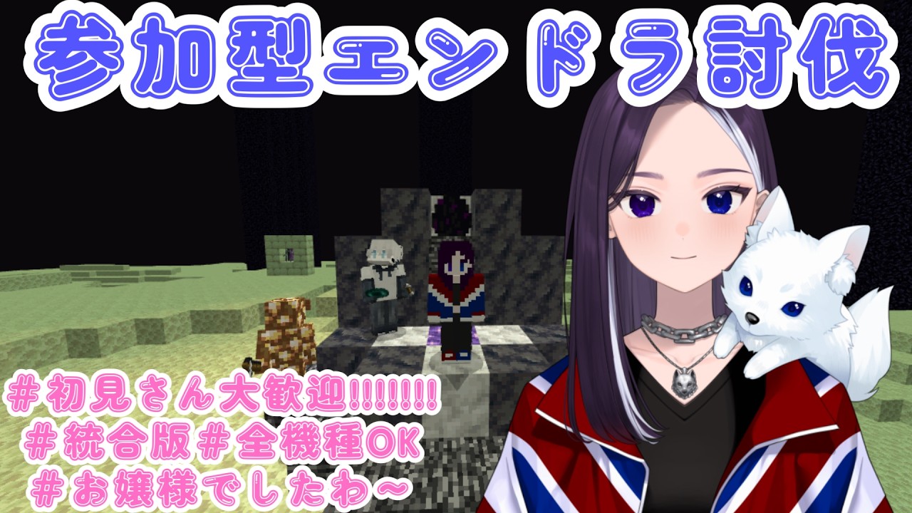 【参加型】寝落ちしてたらこんな時間にエンドラ討伐 #初見さん大歓迎  #マイクラ 【LiccaLin/#VTuber】
