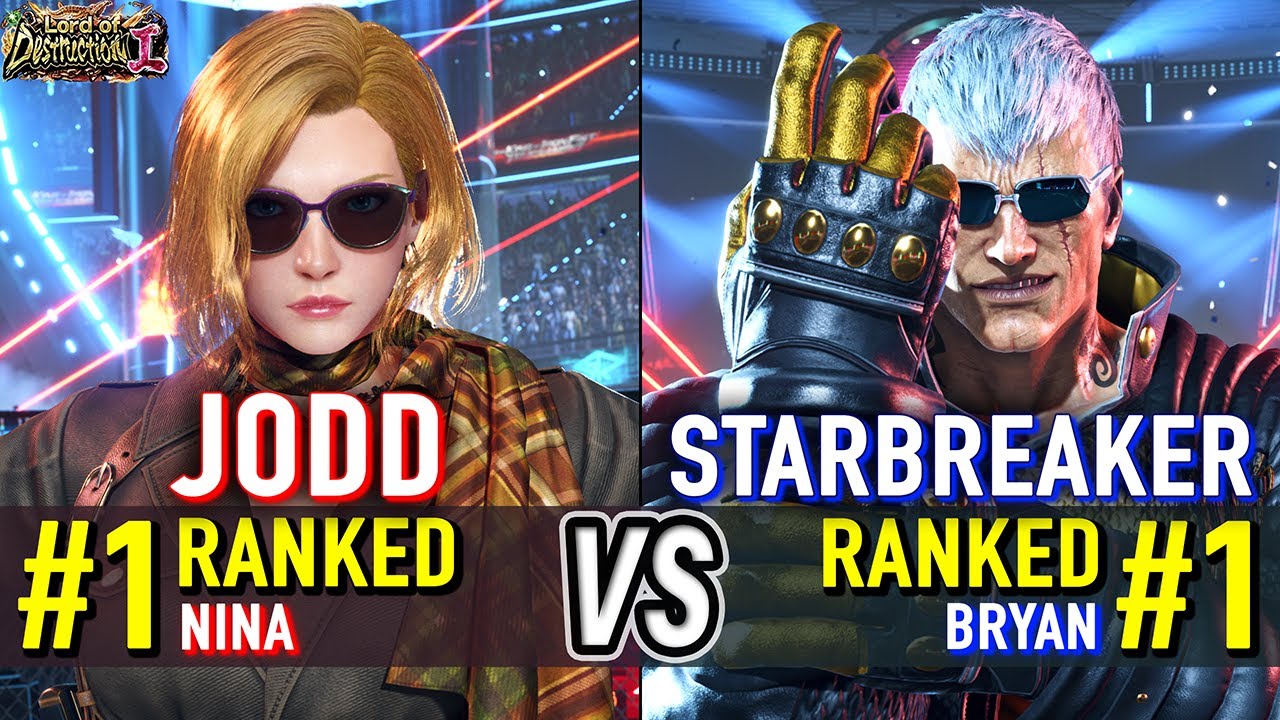 T8 🔥 JODD (#1 Ranked Nina) vs STARBREAKER (#1 Ranked Bryan) 🔥 Tekken 8 High Level Gameplay